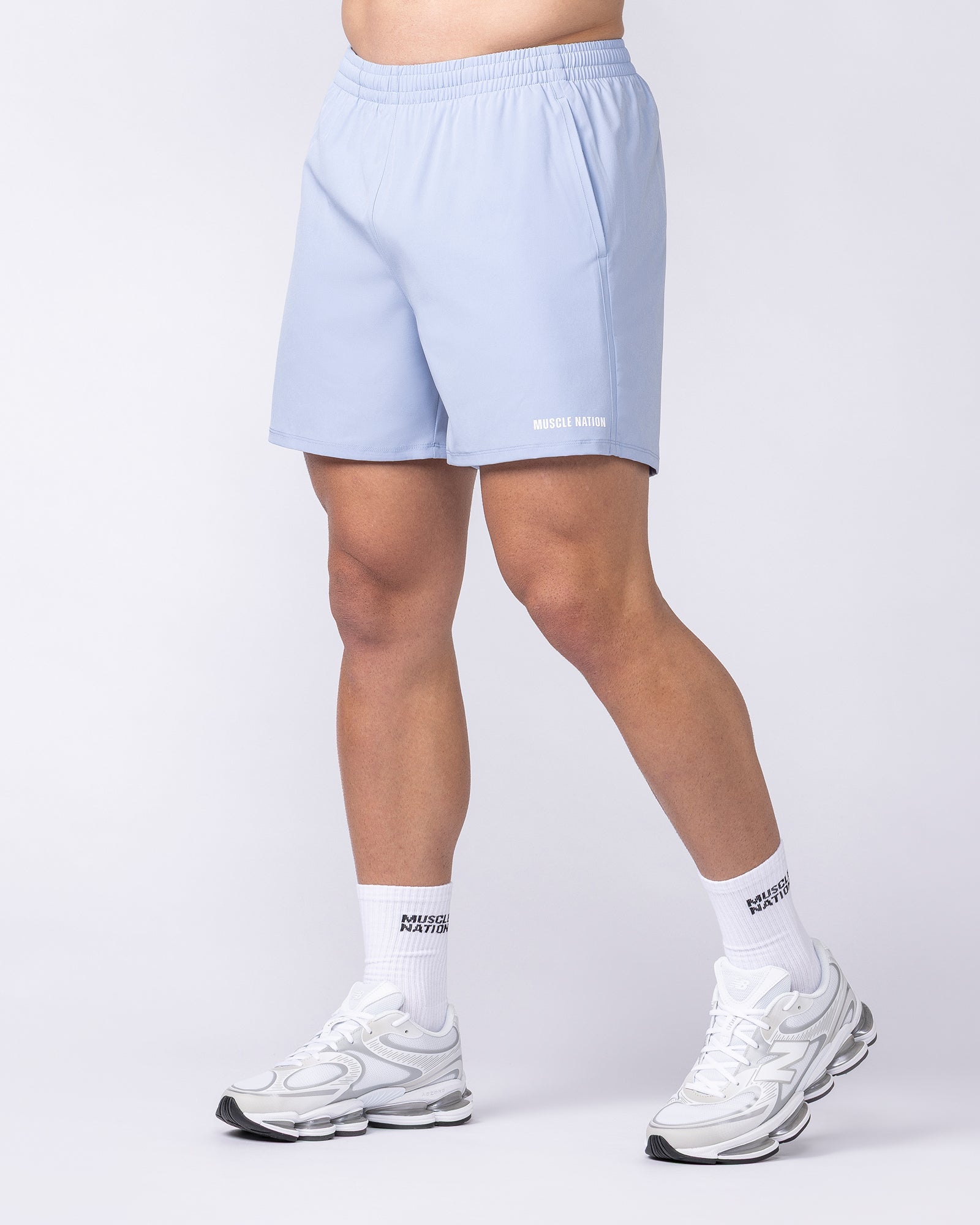 Muscle Nation Shorts Essential Active 5" Shorts - Aero Blue