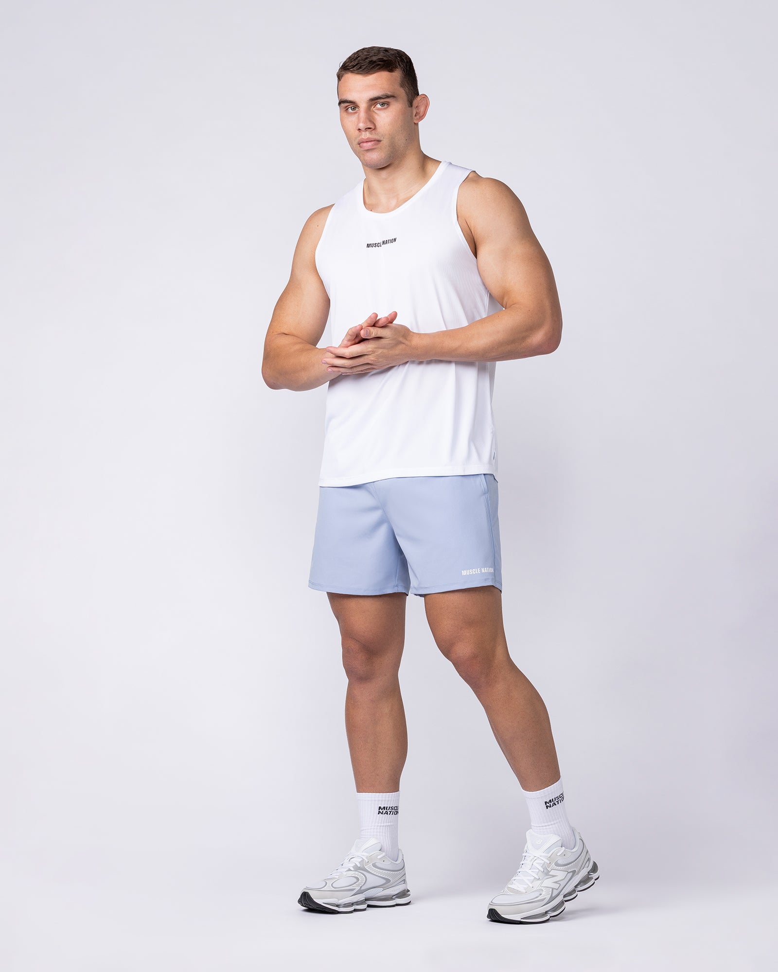 Muscle Nation Shorts Essential Active 5" Shorts - Aero Blue