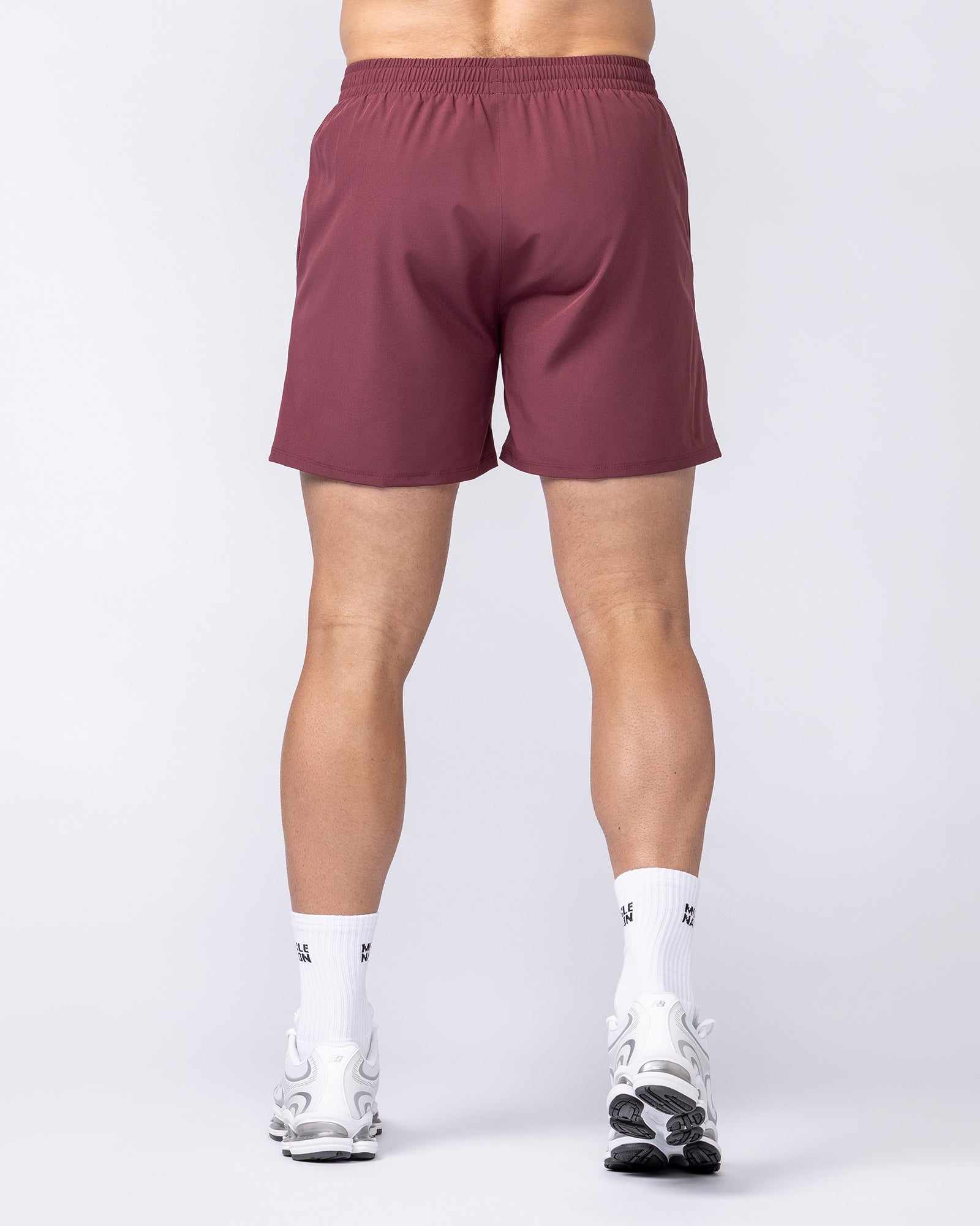 Muscle Nation Shorts Essential Active 5" Shorts - Maroon
