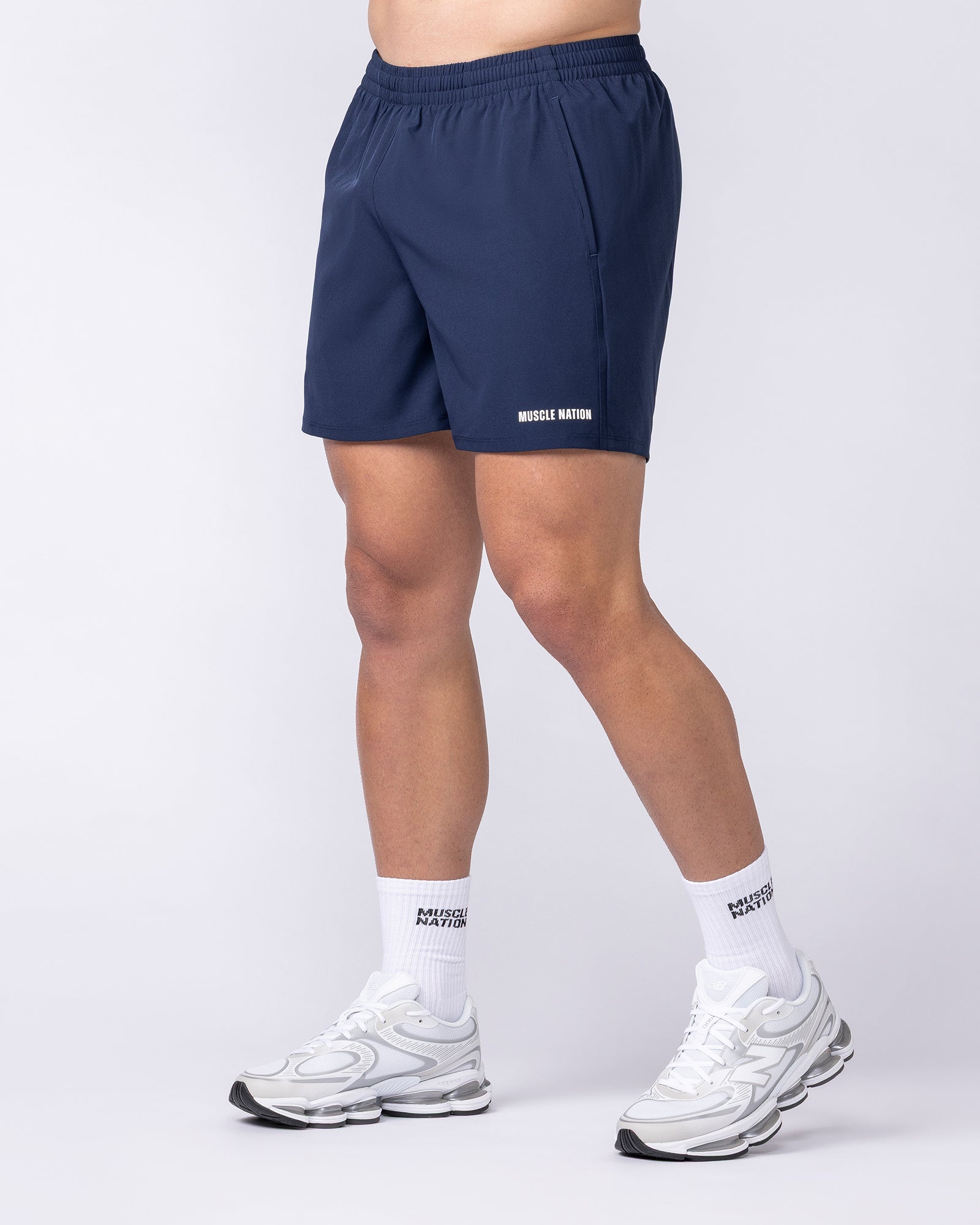 Muscle Nation Shorts Essential Active 5" Shorts - Navy