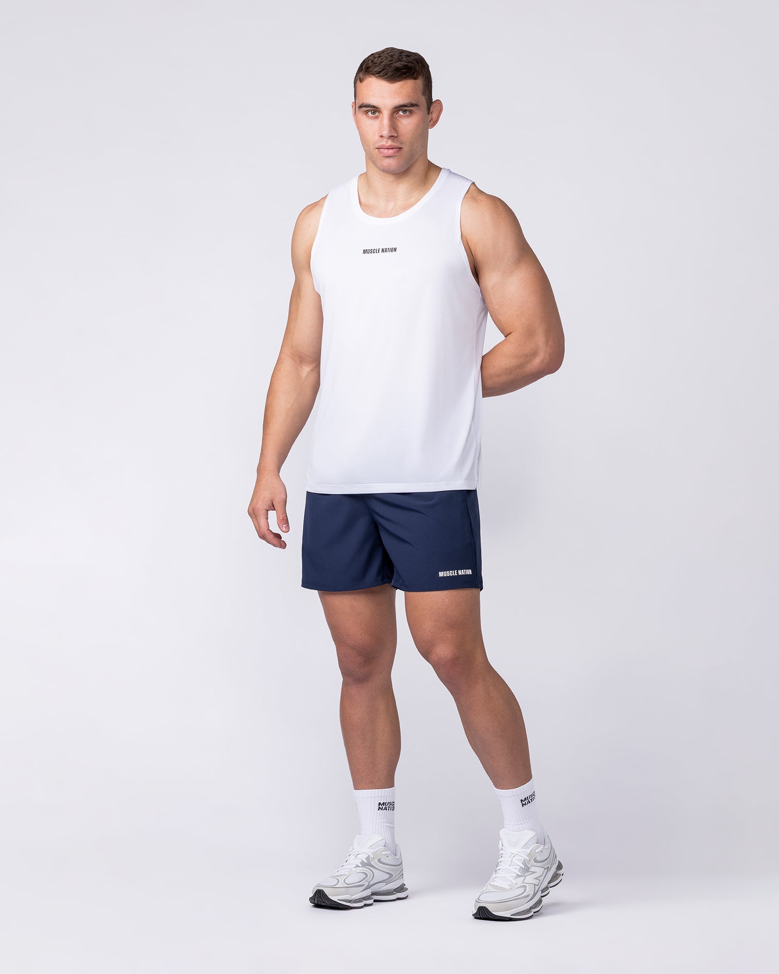 Muscle Nation Shorts Essential Active 5" Shorts - Navy
