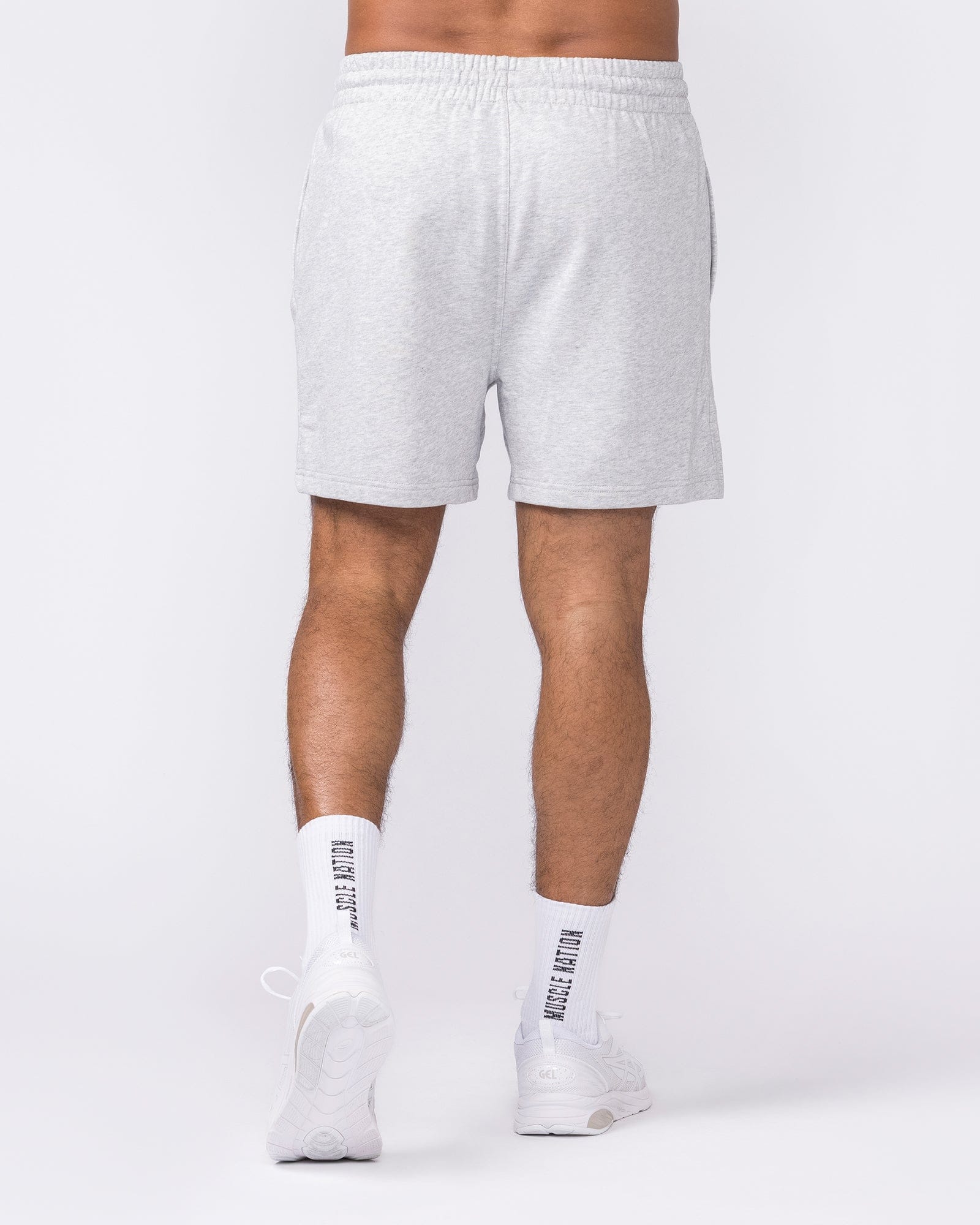 Muscle Nation Shorts Essential Sweat 5" Shorts - Grey Marl