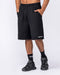 Muscle Nation Shorts Essential Wide Sweat 9" Shorts - Black
