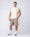 Muscle Nation Shorts Essential Wide Sweat 9" Shorts - Sandstorm