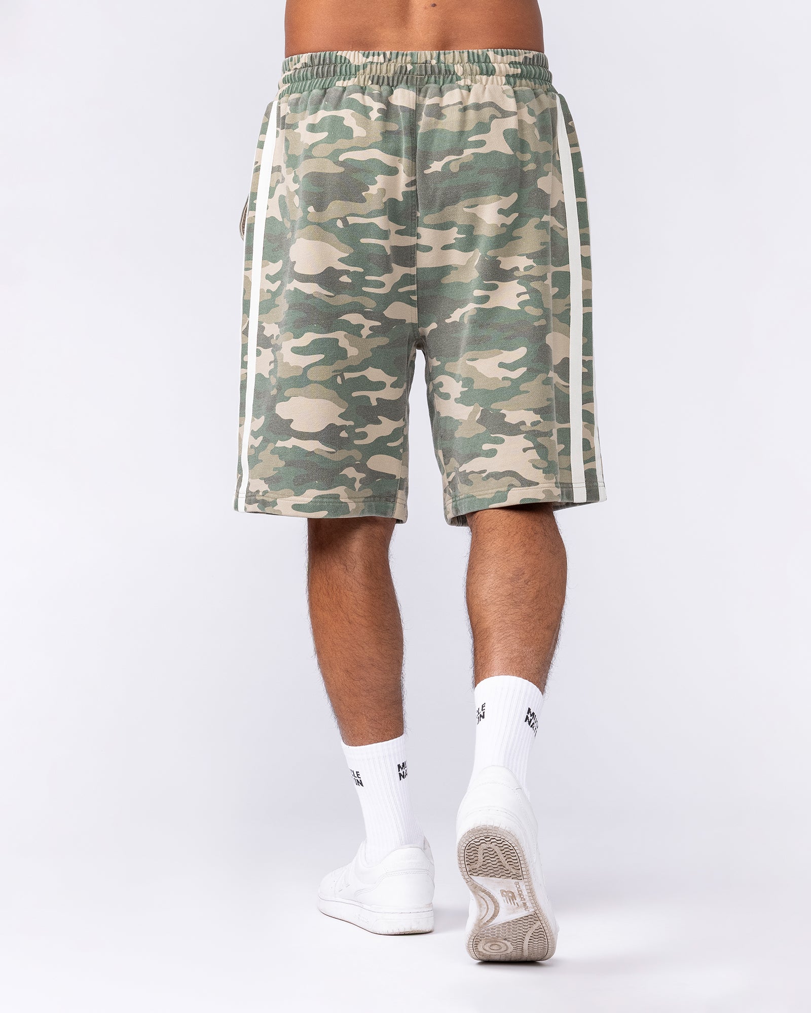 Muscle Nation Shorts Essential Wide Sweat 9" Shorts - Washed Camo