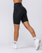 Muscle Nation Shorts Everyday High Rise Referee Length Shorts - Black