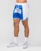 Muscle Nation Shorts Fadeaway 5'' Basketball Shorts - Bondi Blue / White