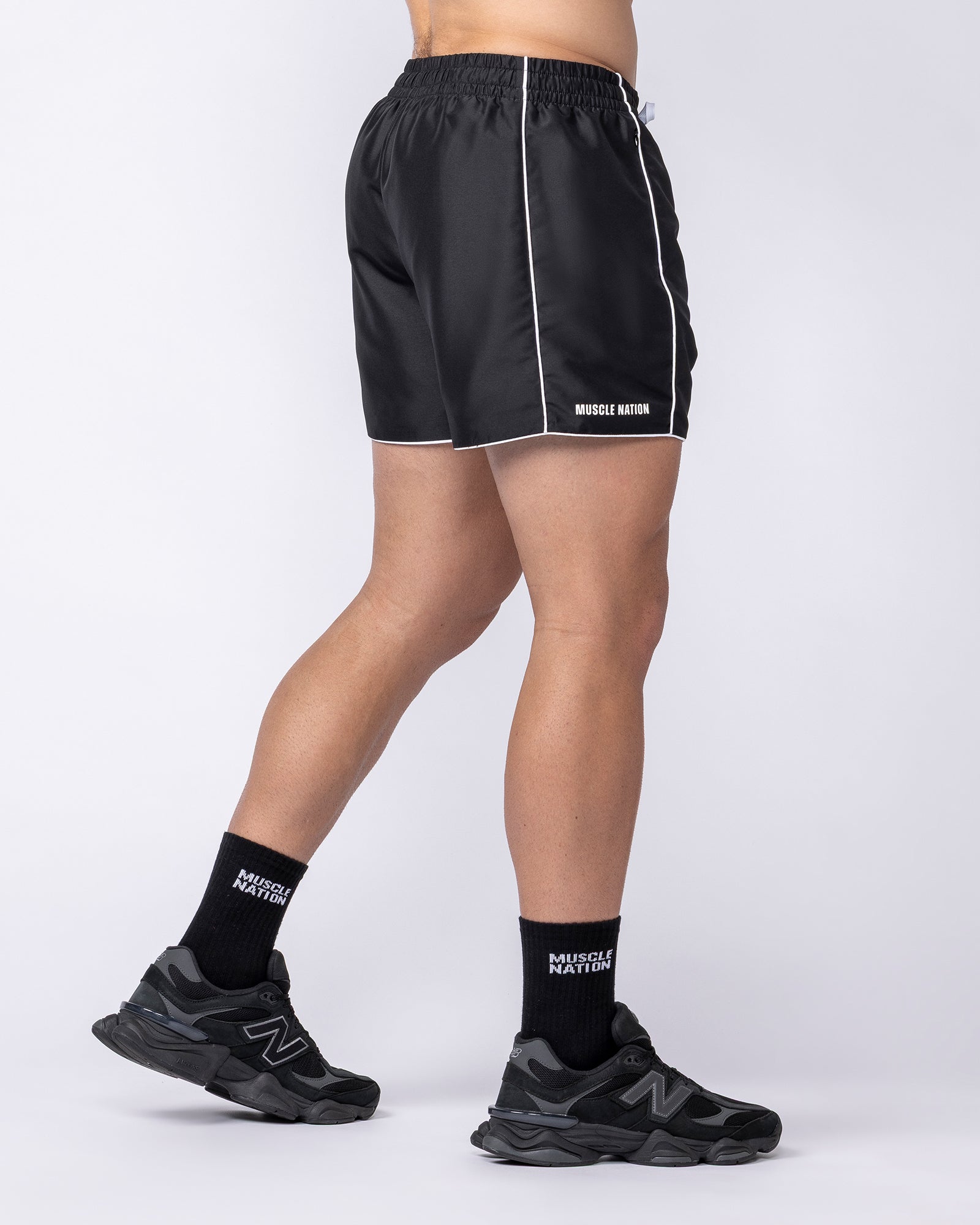 Muscle Nation Shorts Hardline 4" Shorts - Black