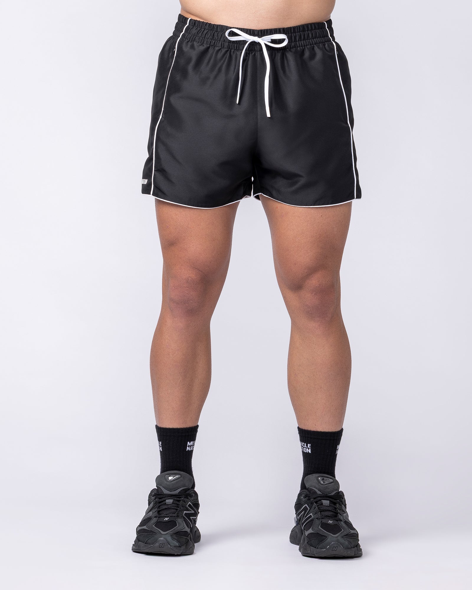 Muscle Nation Shorts Hardline 4" Shorts - Black