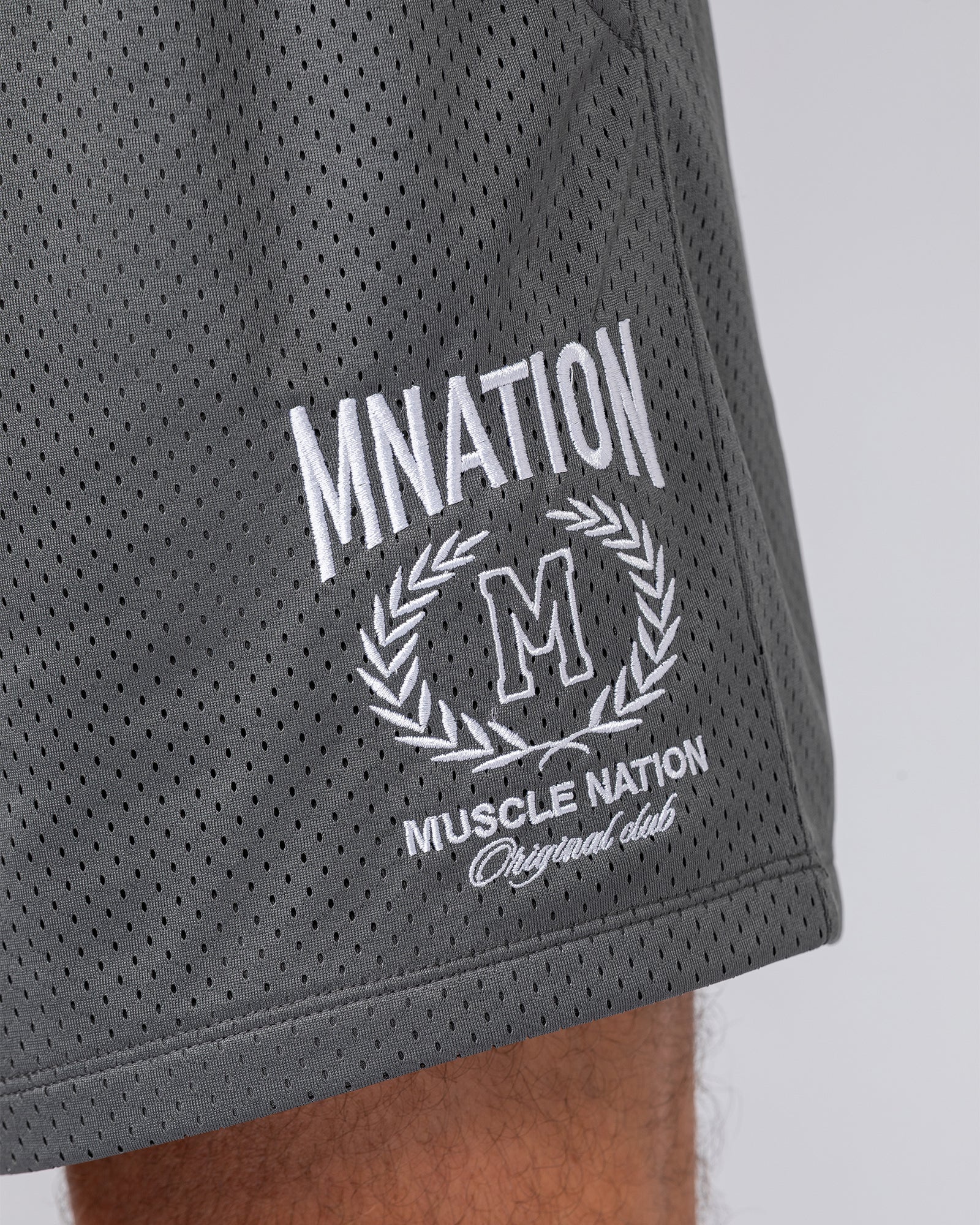 Muscle Nation Shorts Heritage Crest Lay Up 3.5" Shorts - Tornado