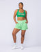 Muscle Nation Shorts Hoops 3" Shorts - Lime Splice