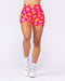 Muscle Nation Shorts Instinct Scrunch Midway Shorts - Cosmo Petals