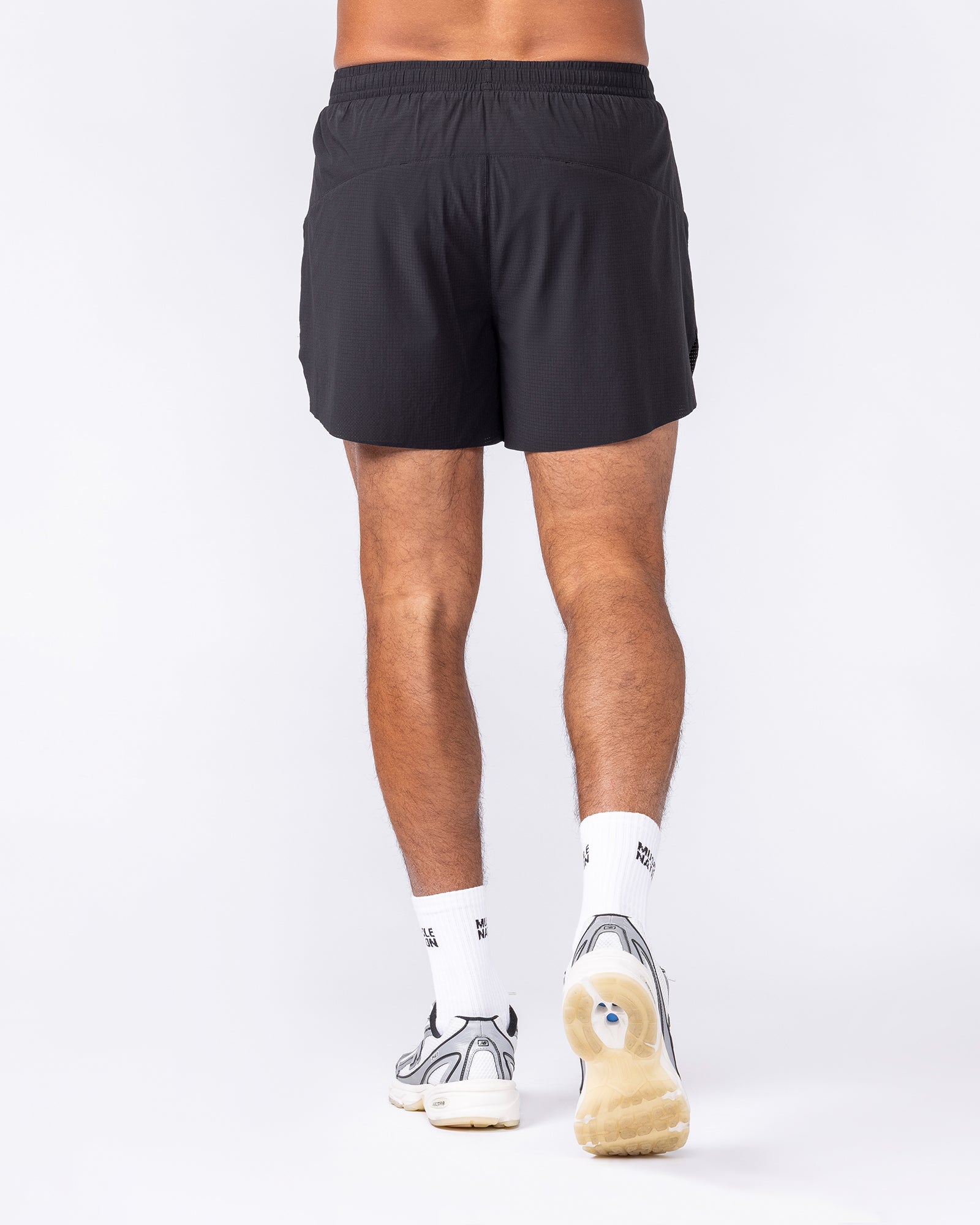 Muscle Nation Shorts Interval 5” Run Shorts - Black