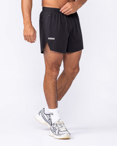 Muscle Nation Shorts Interval 5” Run Shorts - Black