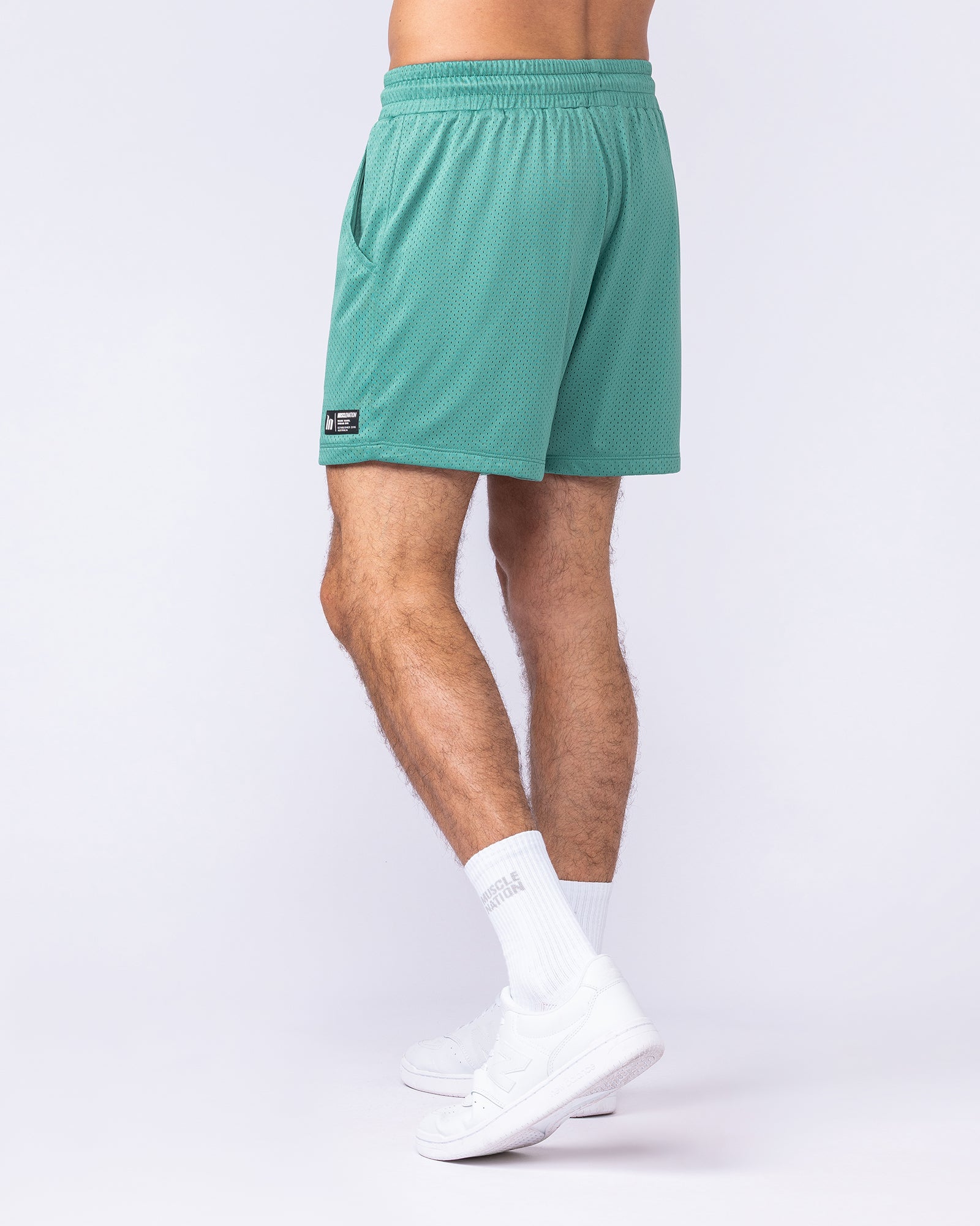 Muscle Nation Shorts Lay Up 3.5" Shorts - Alpine