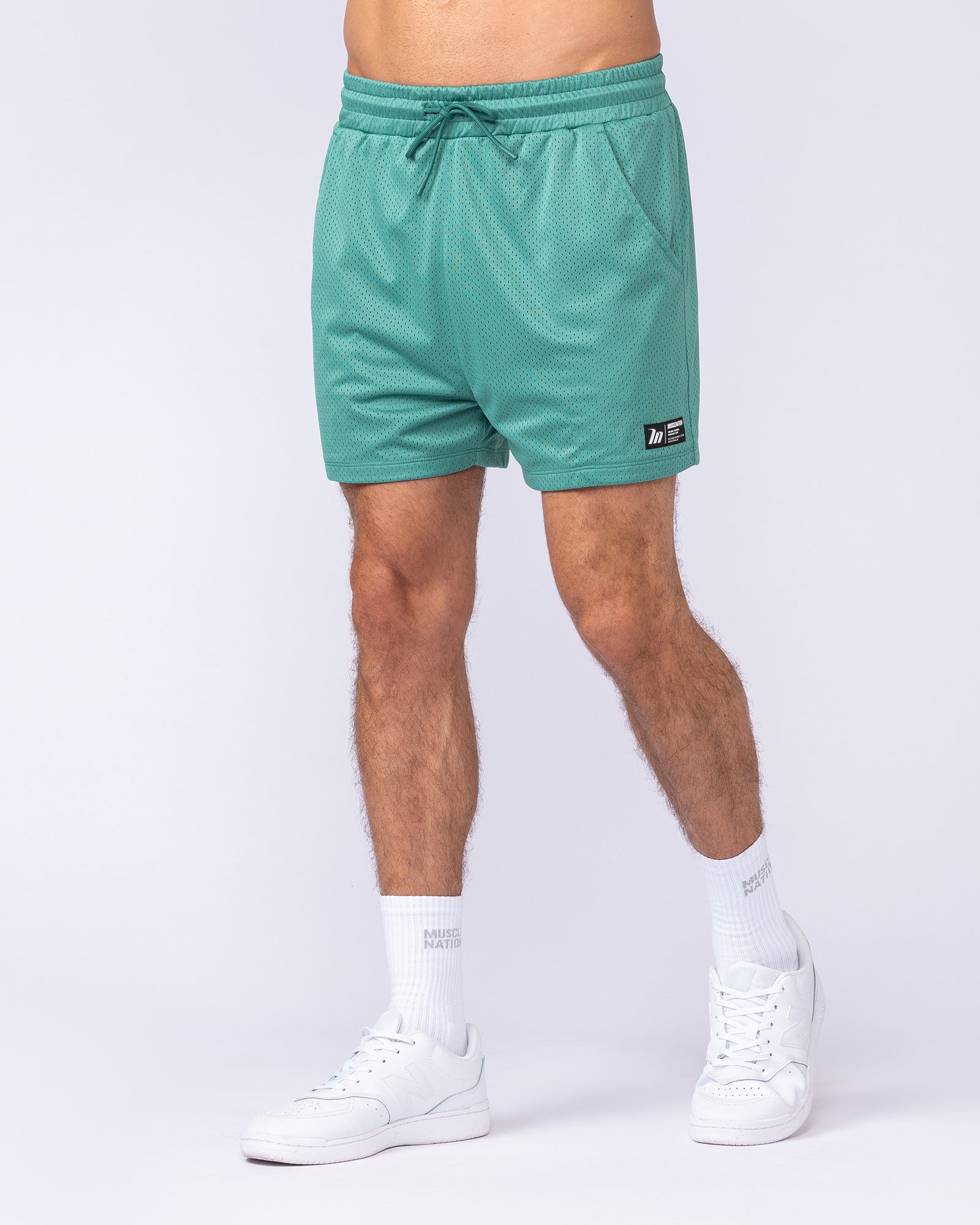 Muscle Nation Shorts Lay Up 3.5" Shorts - Alpine
