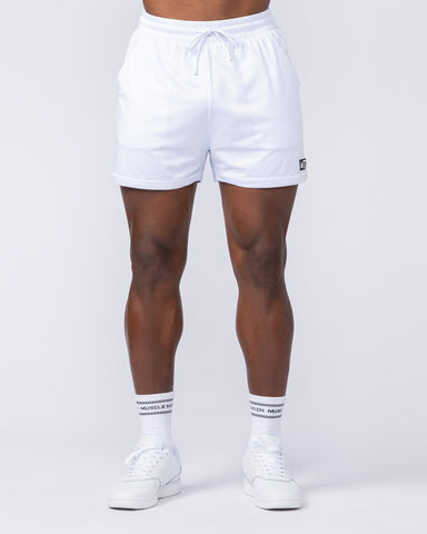 Muscle Nation Shorts Lay Up 3.5" Shorts - White