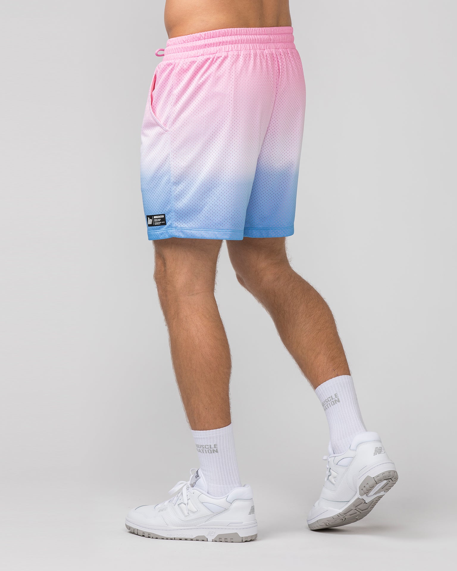 Muscle Nation Shorts Lay Up 5'' Shorts - Ombre Print