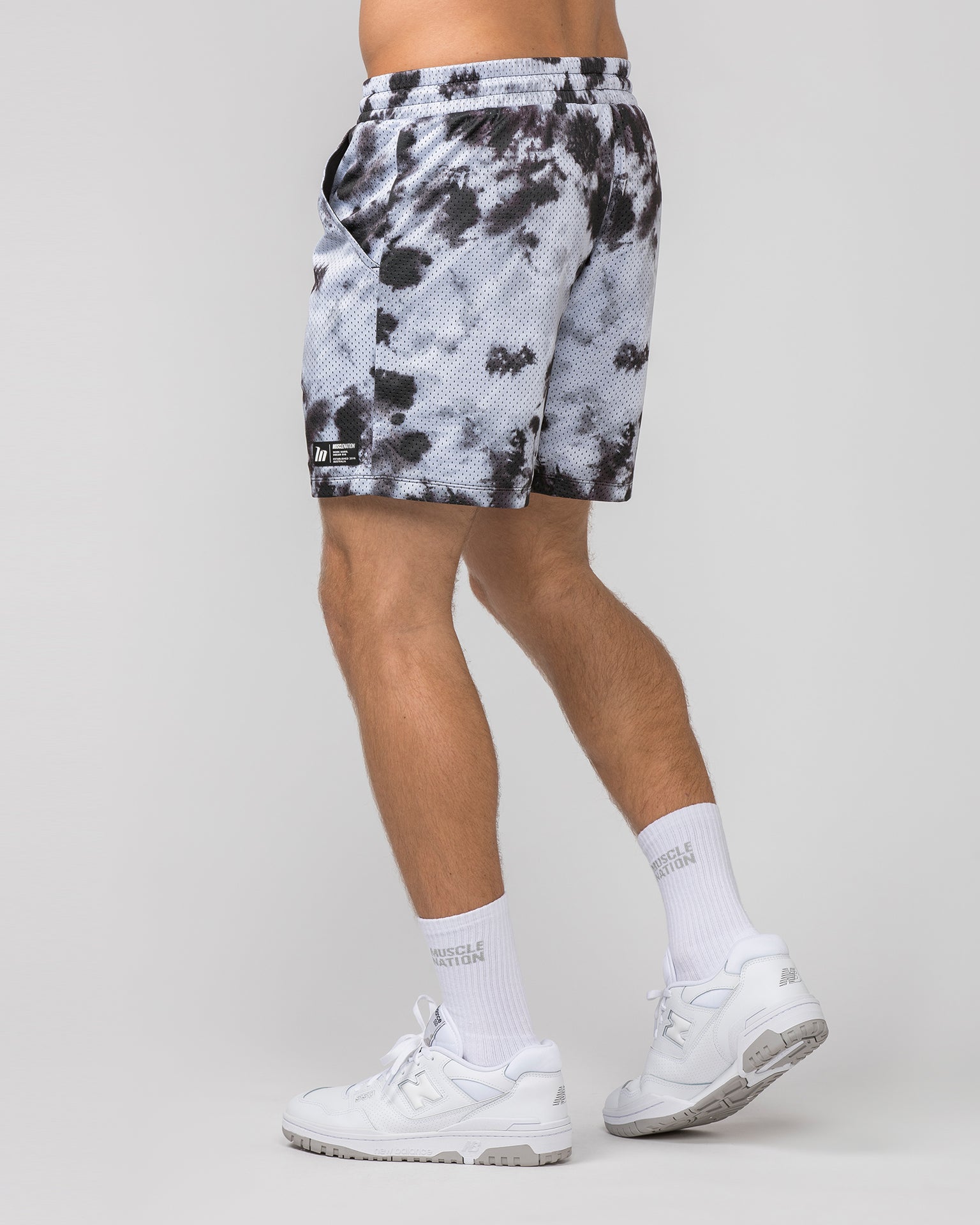 Muscle Nation Shorts Lay Up 5'' Shorts - Tie Dye Print