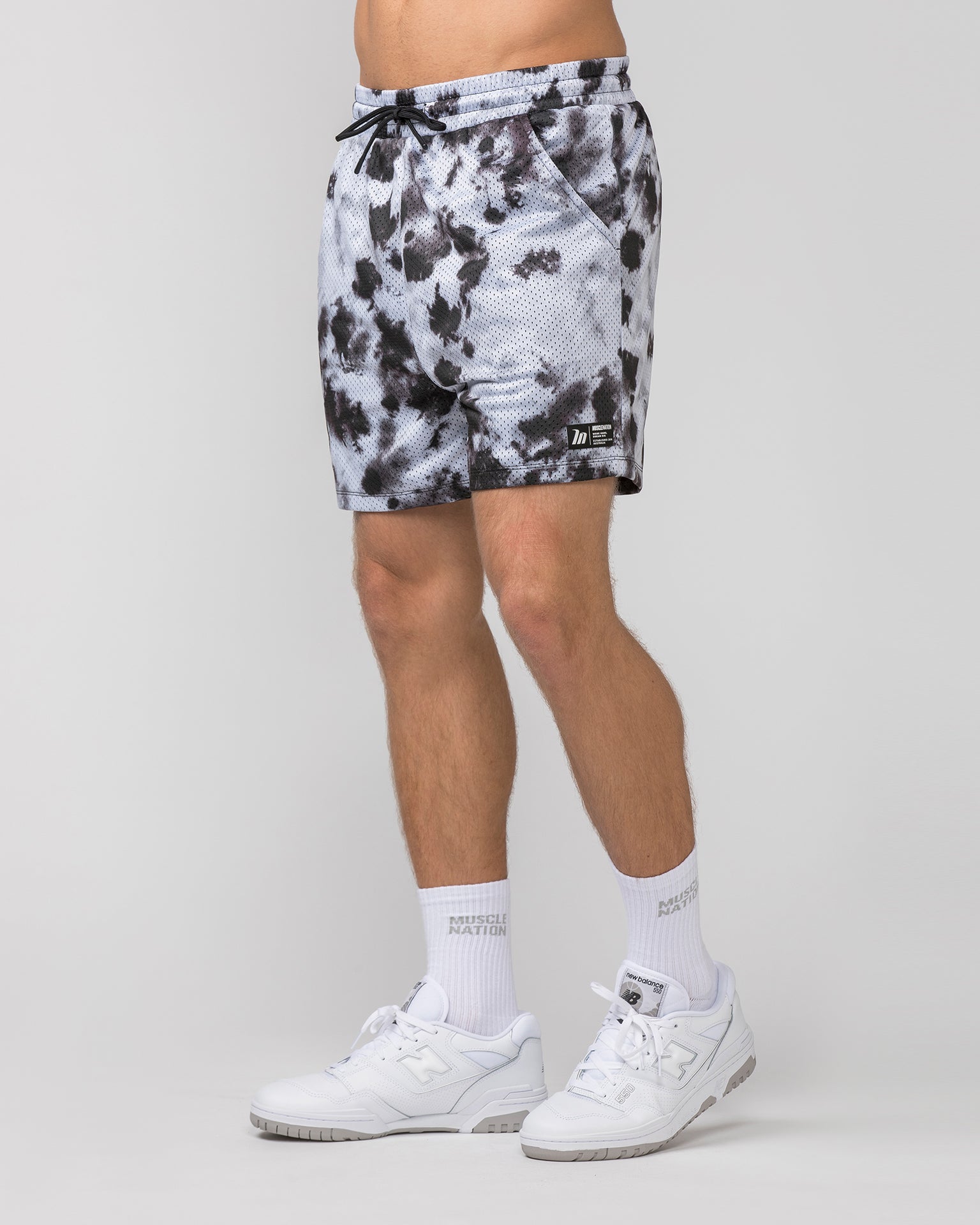 Muscle Nation Shorts Lay Up 5'' Shorts - Tie Dye Print