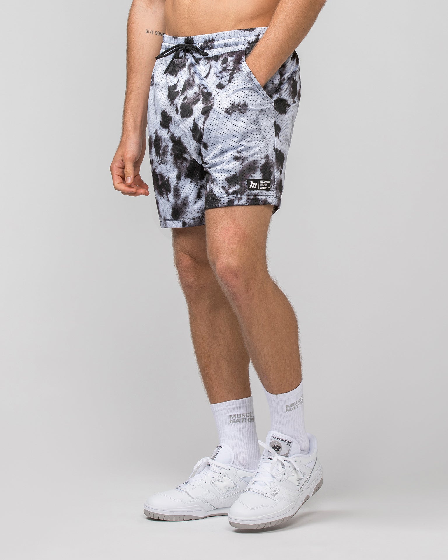 Muscle Nation Shorts Lay Up 5'' Shorts - Tie Dye Print