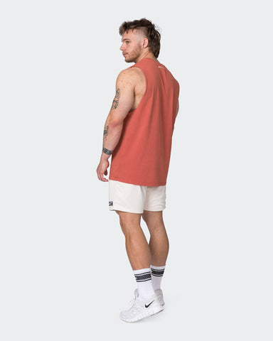 Muscle Nation Shorts Lay Up 5" Shorts - Travertine