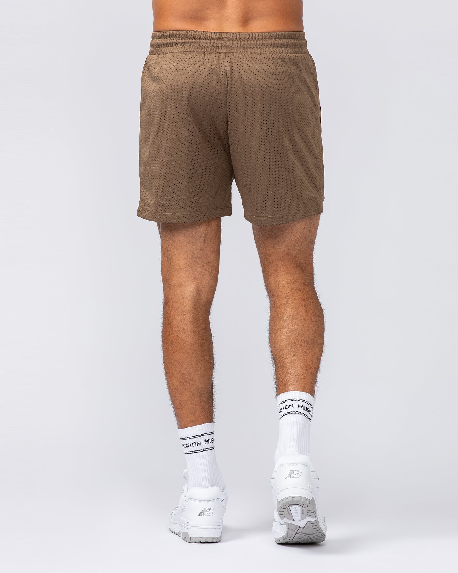 Muscle Nation Shorts Lee Lem Lay Up 3.5" Shorts - Hazelnut