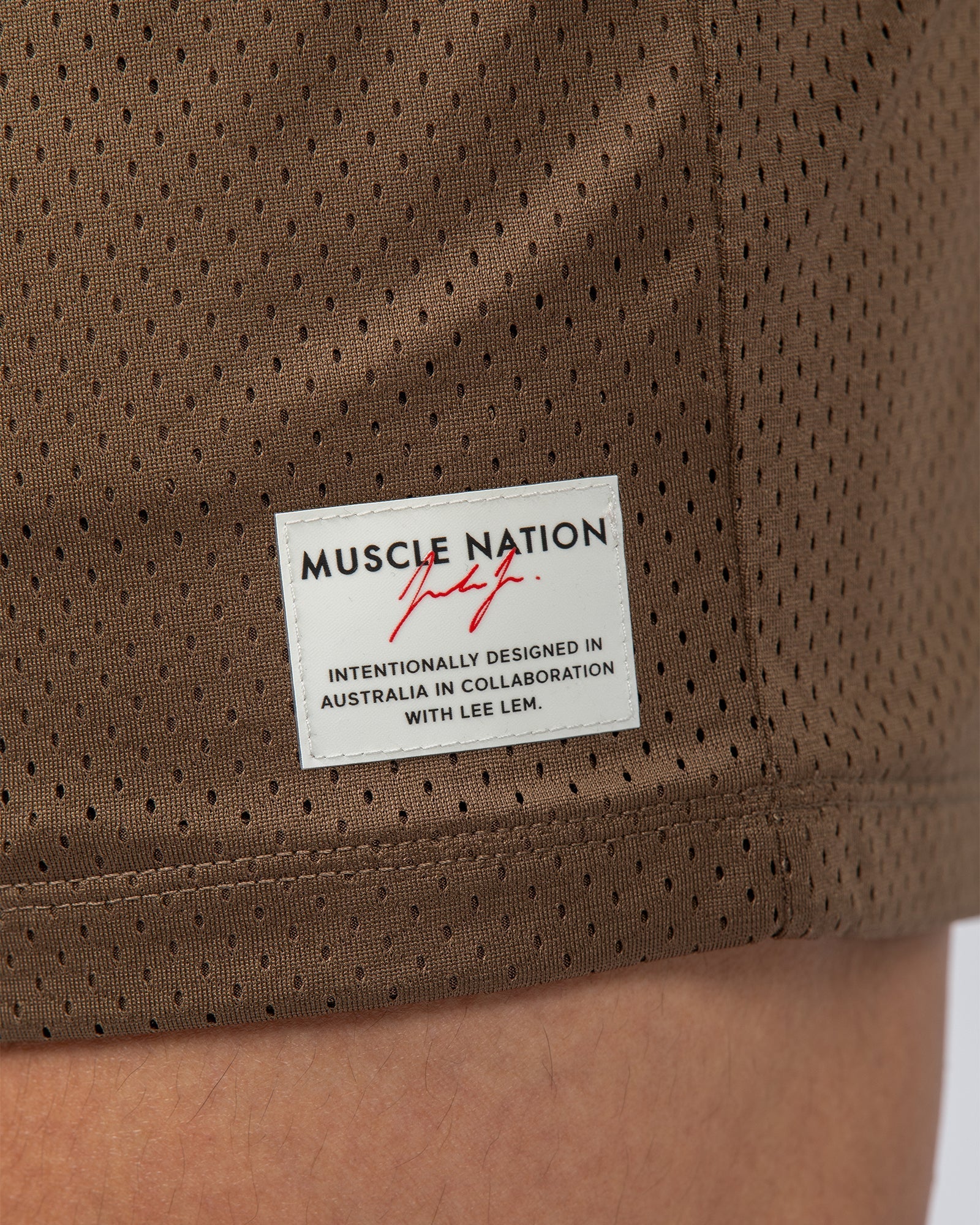 Muscle Nation Shorts Lee Lem Lay Up 3.5" Shorts - Hazelnut