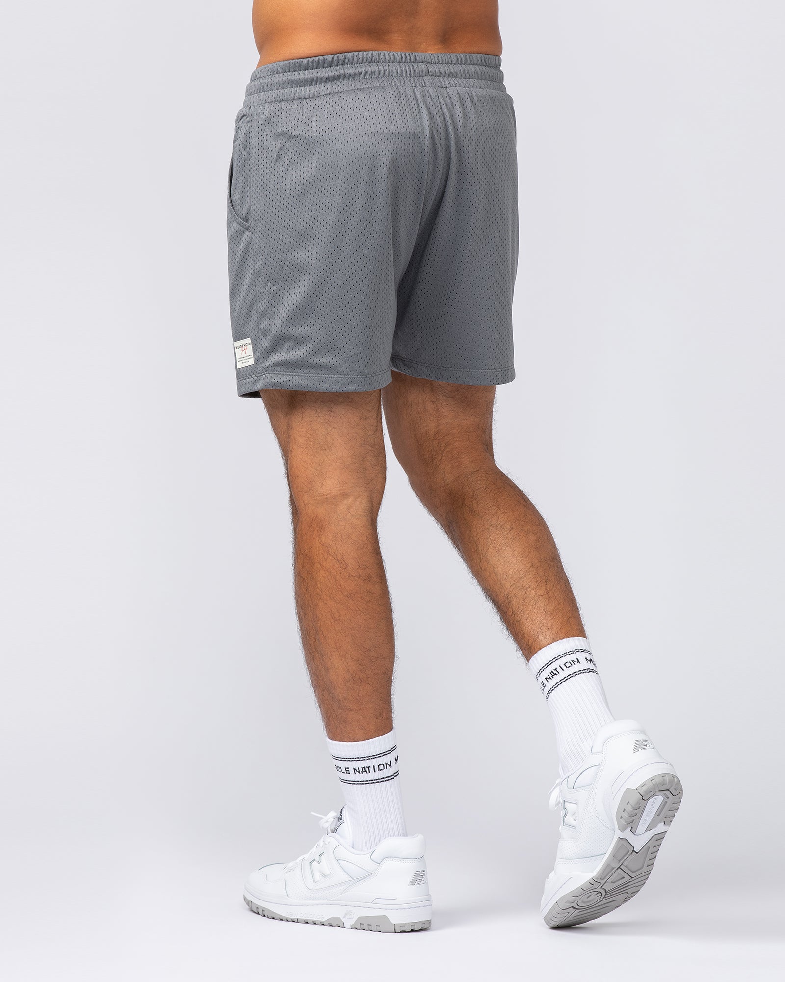 Muscle Nation Shorts Lee Lem Lay Up 3.5" Shorts - Platinum Grey