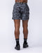Muscle Nation Shorts Level Up Training 4" Shorts - Grey/Black Distressed Print