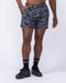 Muscle Nation Shorts Level Up Training 4" Shorts - Grey/Black Distressed Print