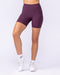 Muscle Nation Shorts Liberty High Rise Bike Shorts - Cranberry