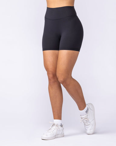 Muscle Nation Shorts Liberty High Rise Midway Shorts - Black