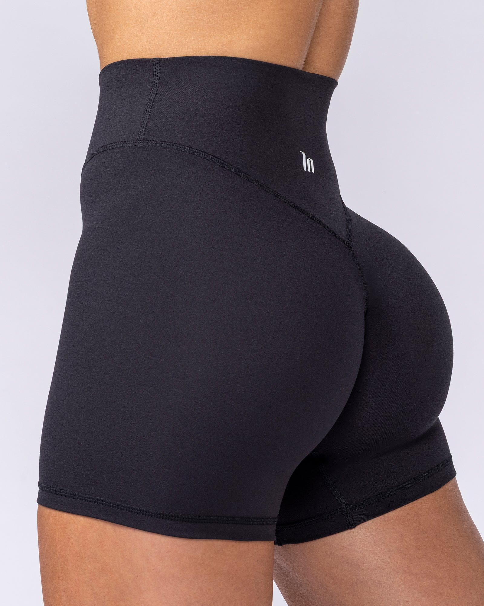 Muscle Nation Shorts Liberty High Rise Midway Shorts - Black