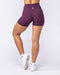 Muscle Nation Shorts Liberty High Rise Midway Shorts - Cranberry