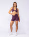 Muscle Nation Shorts Liberty High Rise Midway Shorts - Cranberry