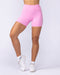 Muscle Nation Shorts Liberty High Rise Midway Shorts - Pink Frosting