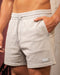 Muscle Nation Shorts Loopback 5" Sweat Shorts - Washed Light Grey