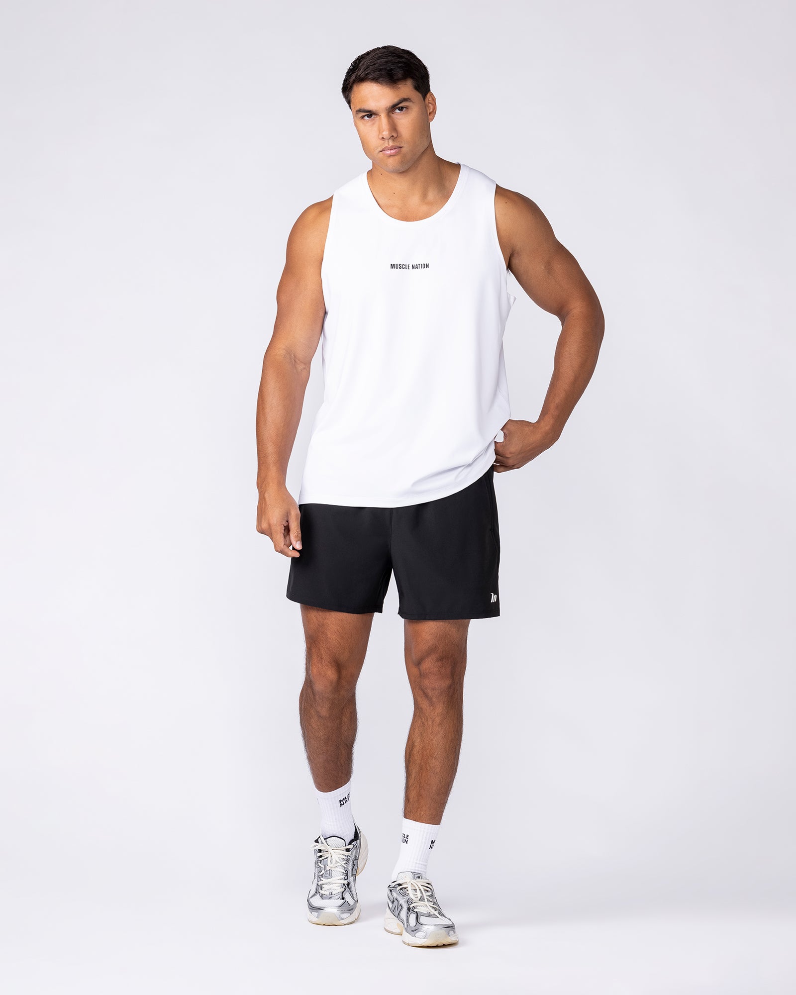 Muscle Nation Shorts New Heights 4" Shorts - Black