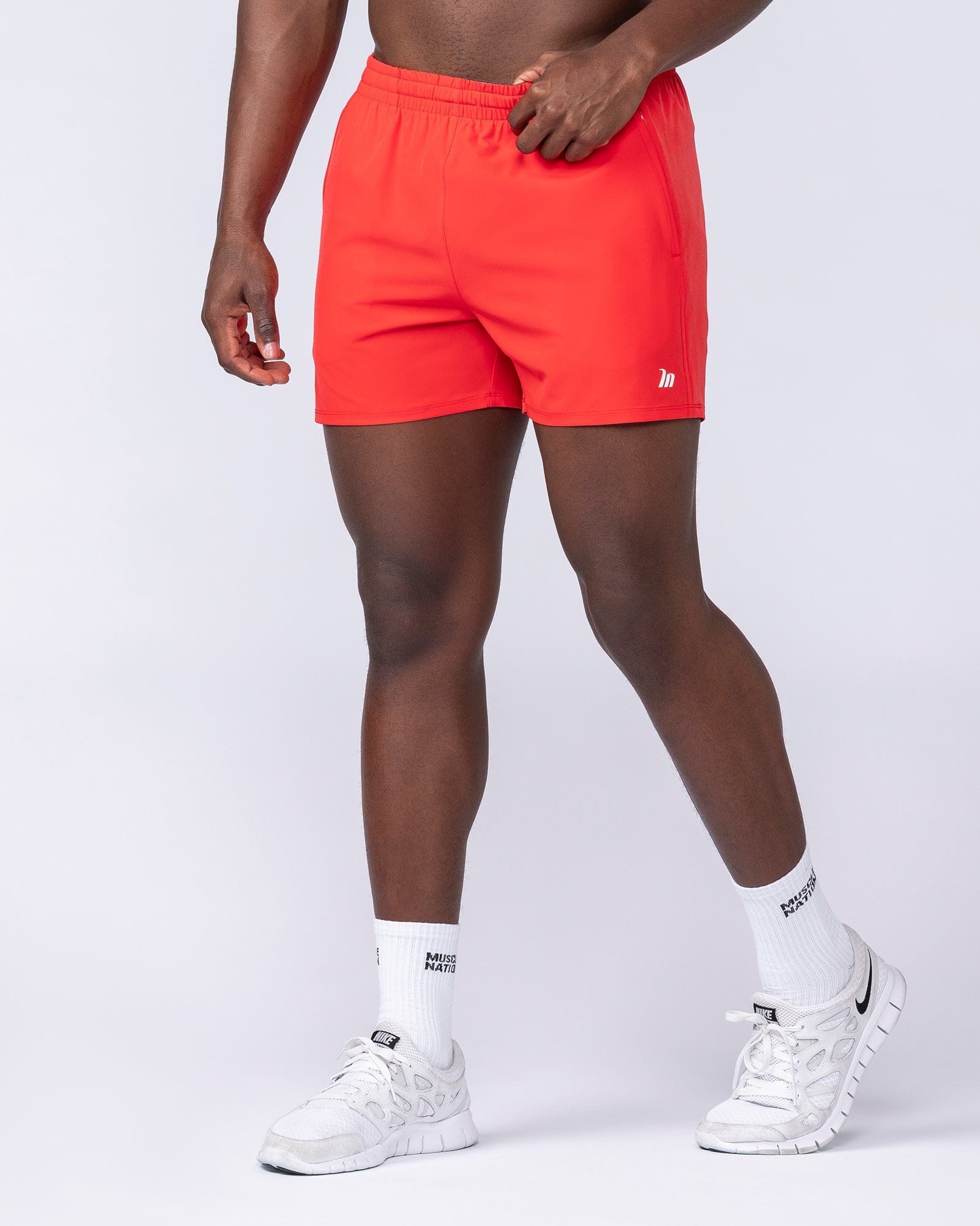 Muscle Nation Shorts New Heights 4" Shorts - Poppy