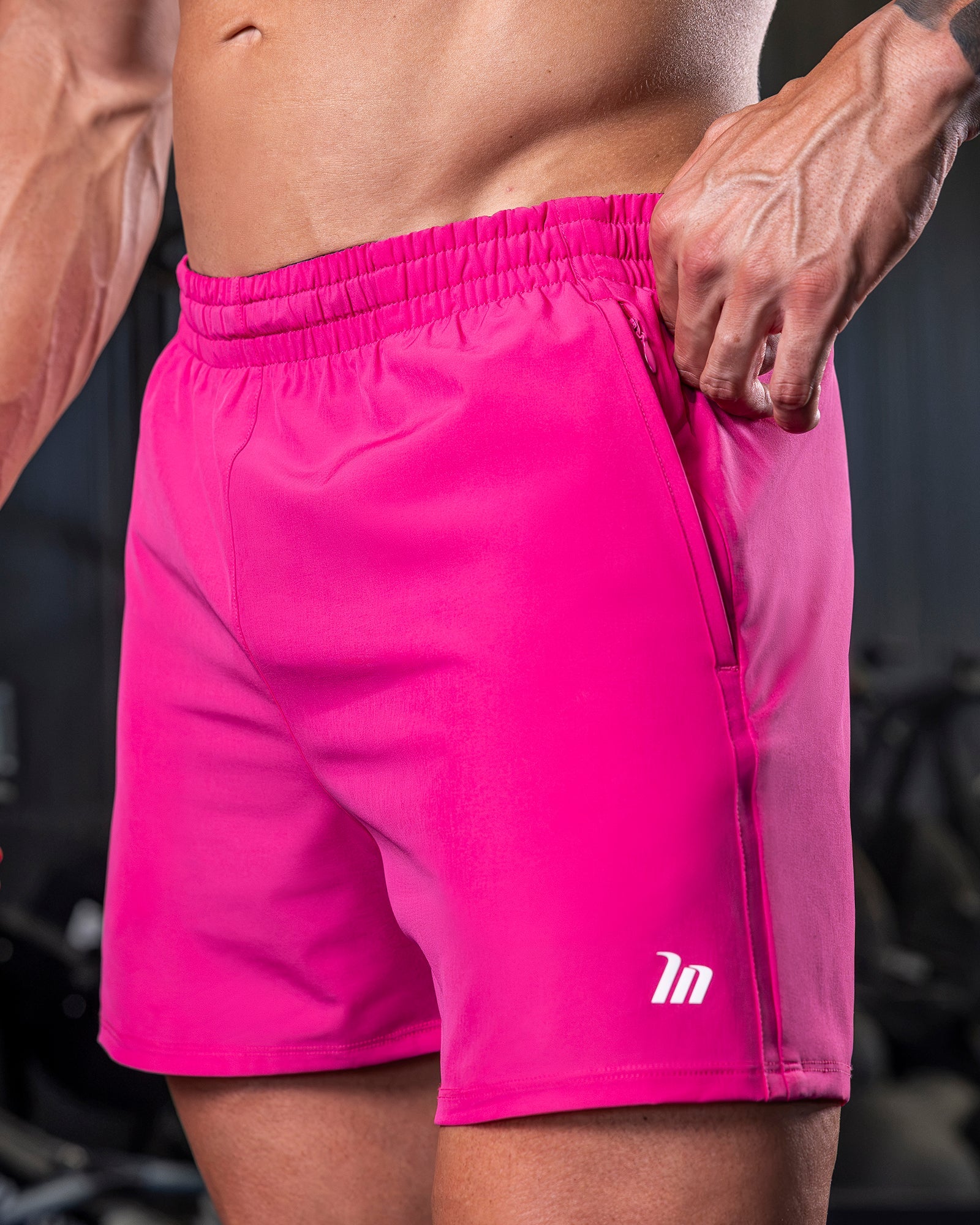 Muscle Nation Shorts New Heights 4" Shorts - Raspberry