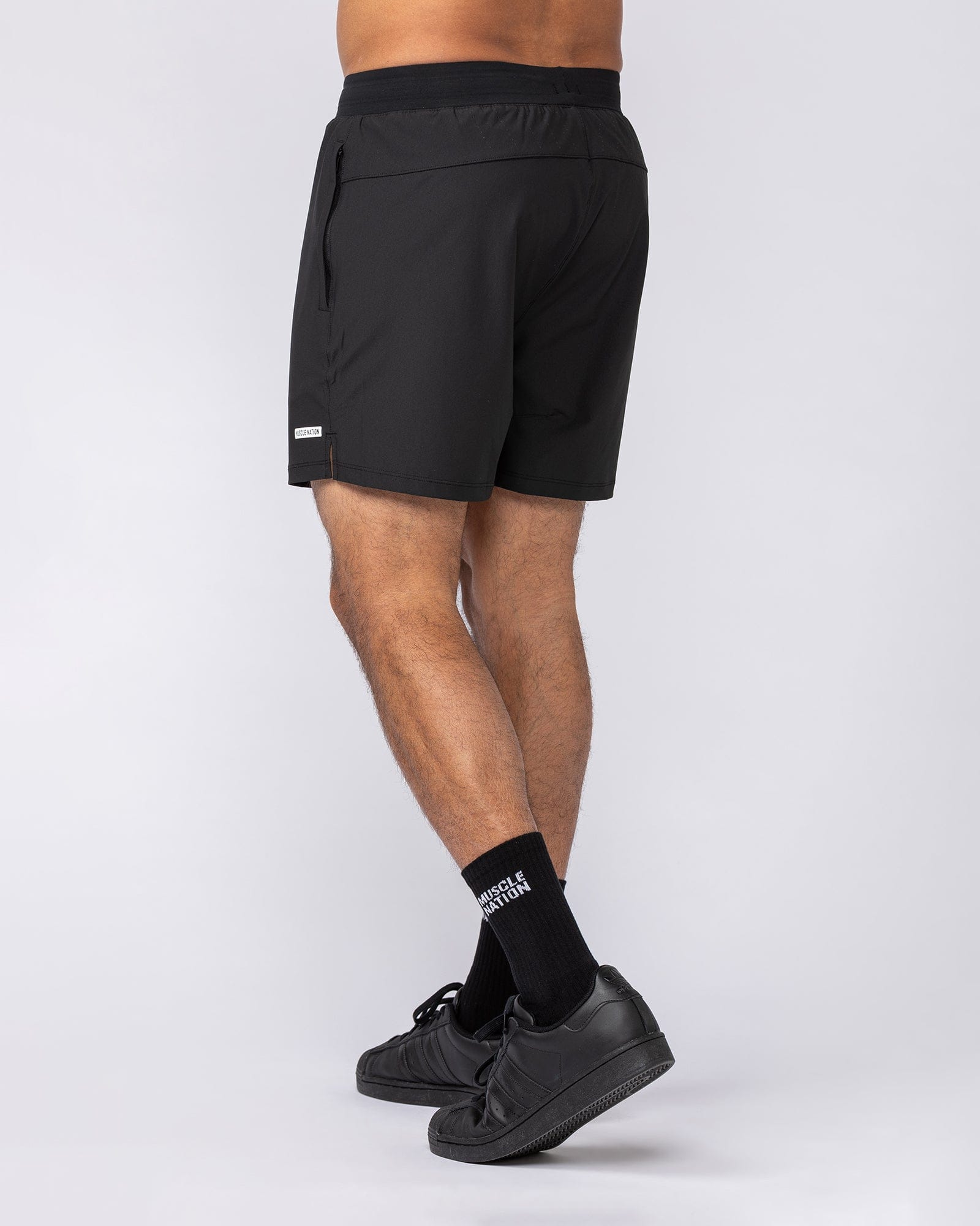 Muscle Nation Shorts On Repeat Training 5" Shorts - Black