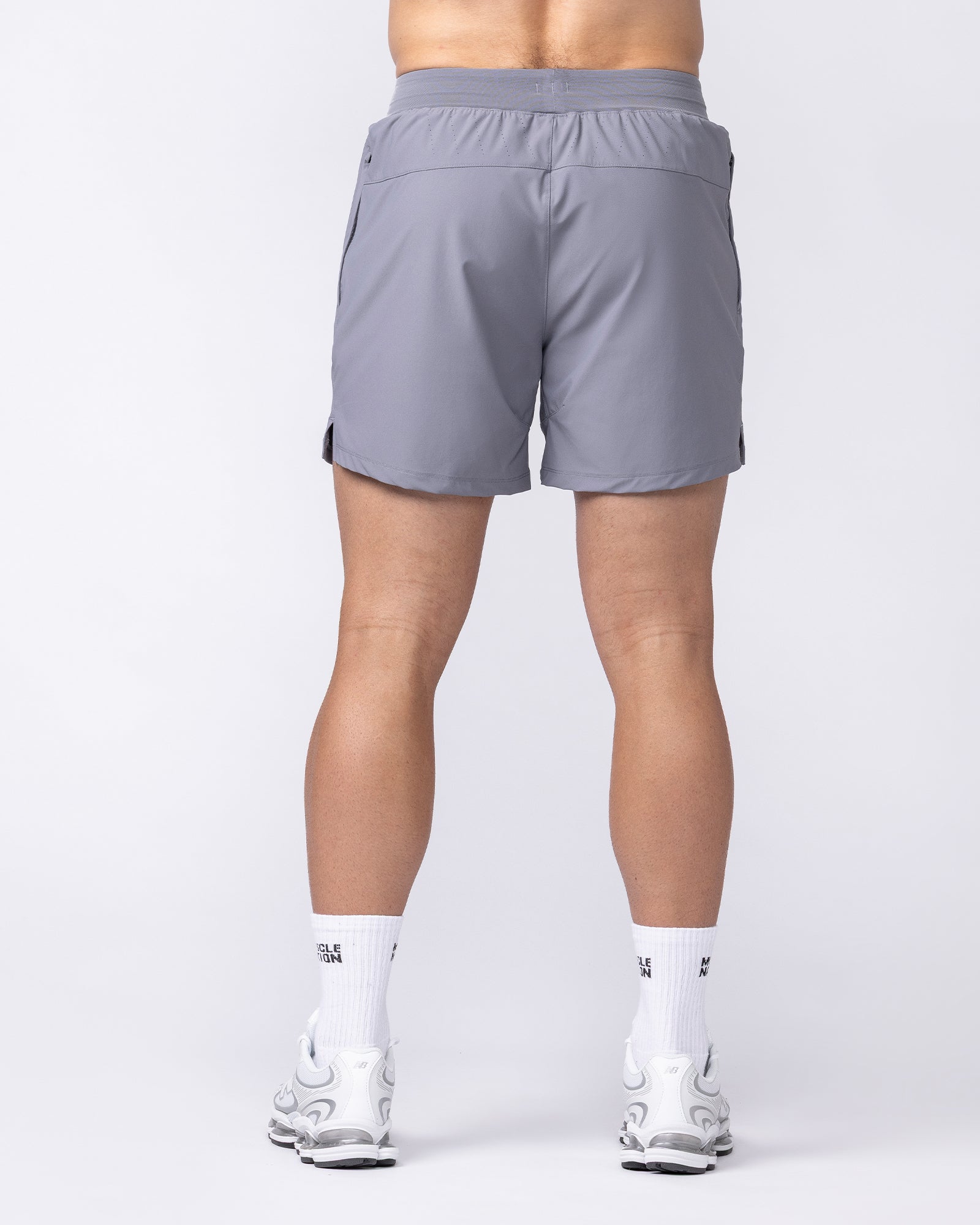 Muscle Nation Shorts On Repeat Training 5" Shorts - Cement