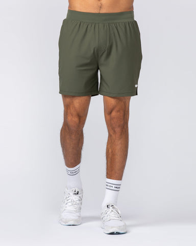 Muscle Nation Shorts On Repeat Training 5" Shorts - Dark Khaki