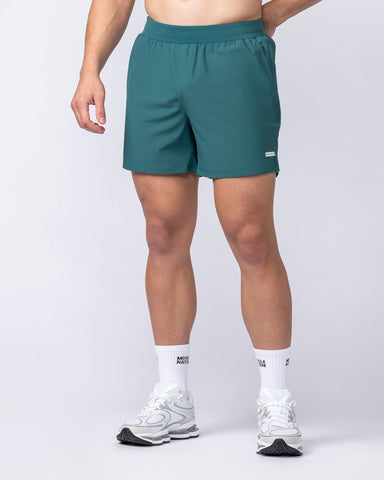 Muscle Nation Shorts On Repeat Training 5" Shorts - Leaf