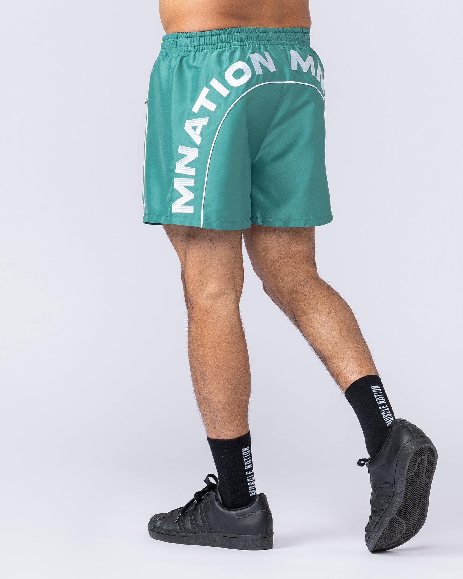 Muscle Nation Shorts Overdrive 4" Shorts - Alpine