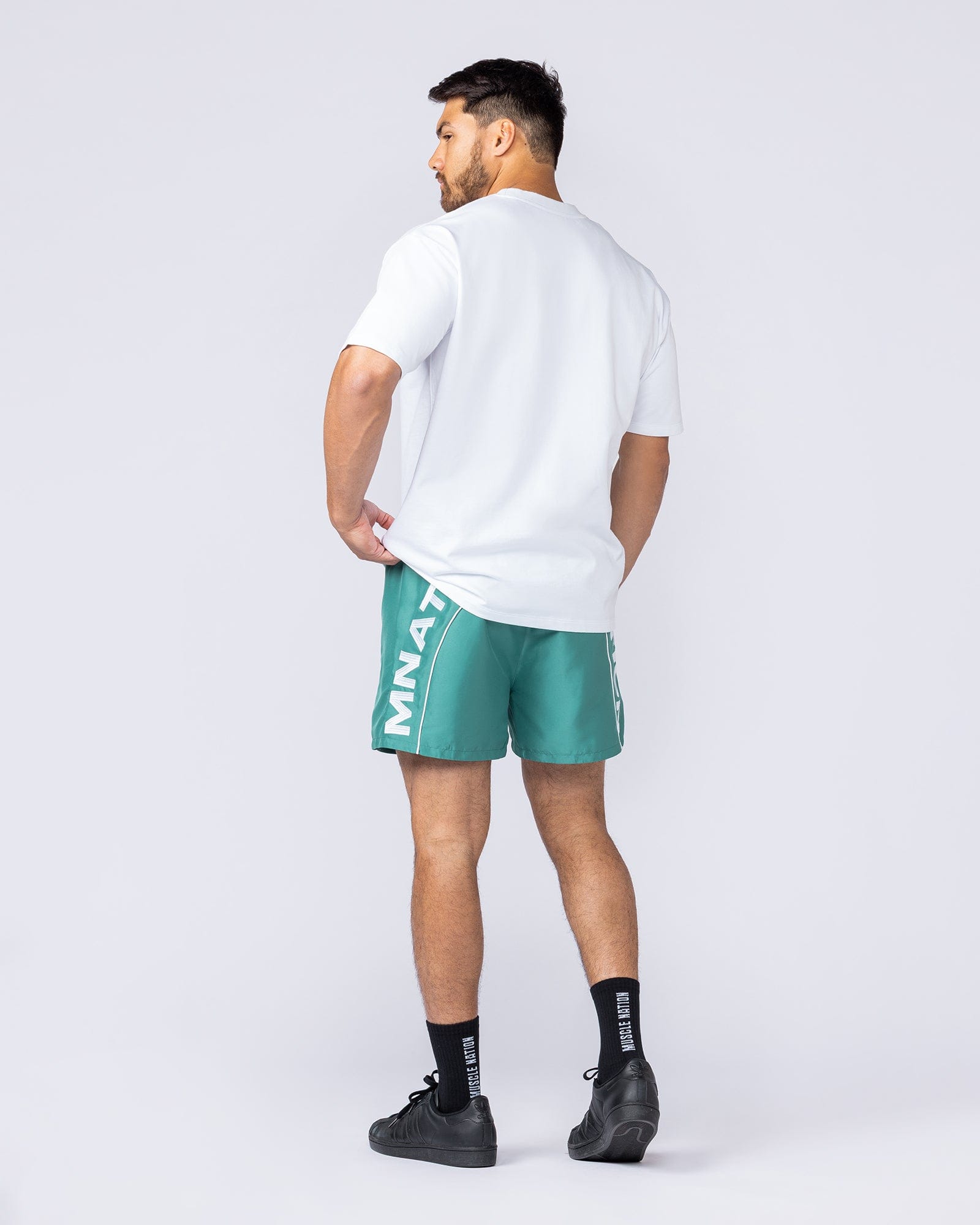 Muscle Nation Shorts Overdrive 4" Shorts - Alpine