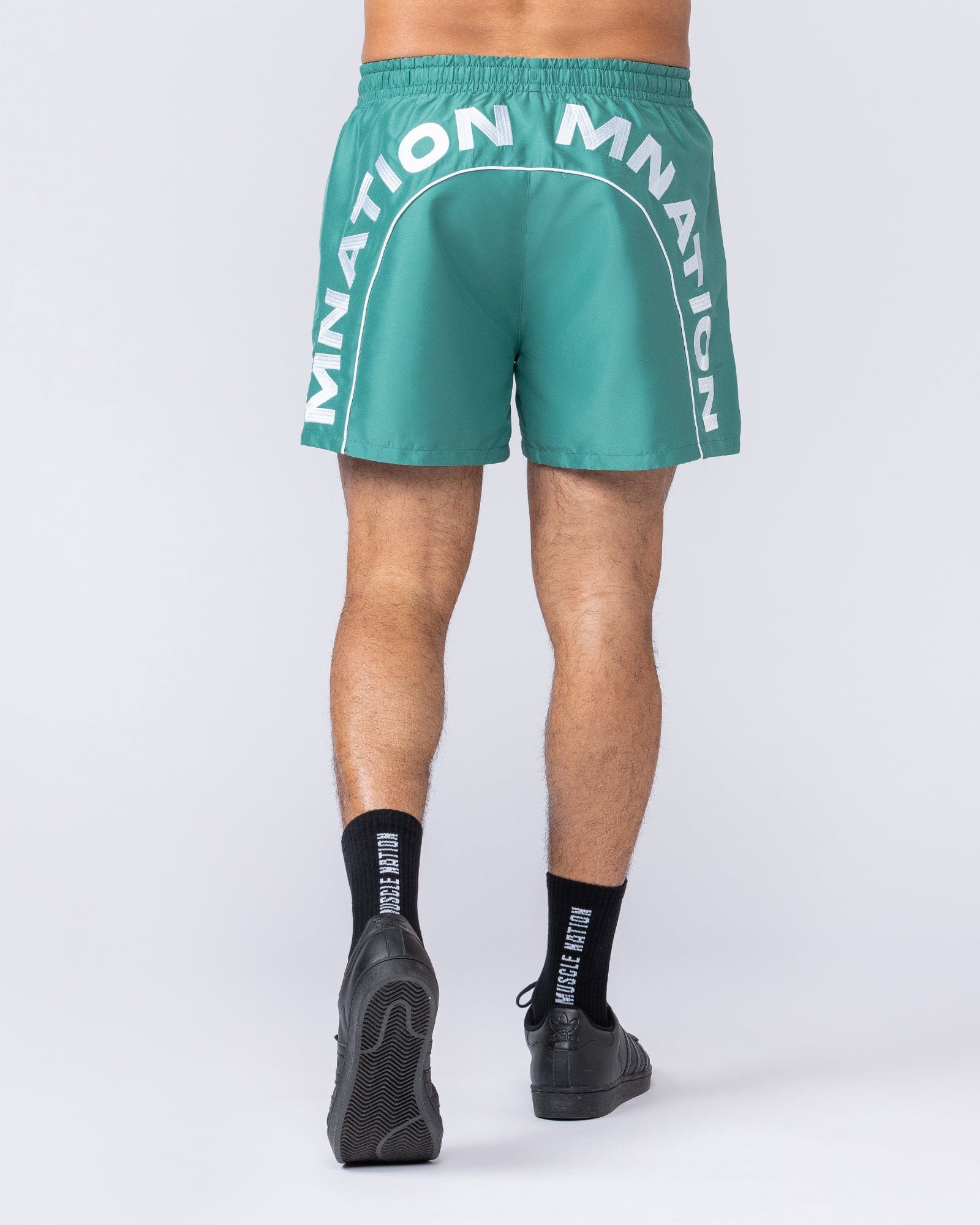 Muscle Nation Shorts Overdrive 4" Shorts - Alpine