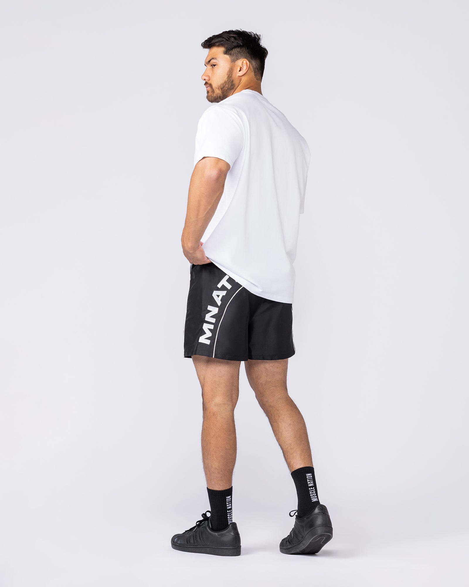 Muscle Nation Shorts Overdrive 4" Shorts - Black