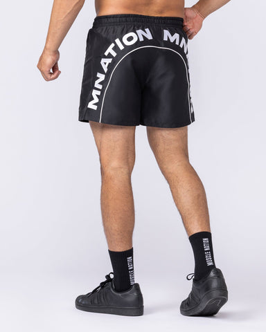 Muscle Nation Shorts Overdrive 4" Shorts - Black